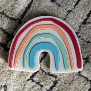 🖤3/$15 Silicone rainbow baby teether toy